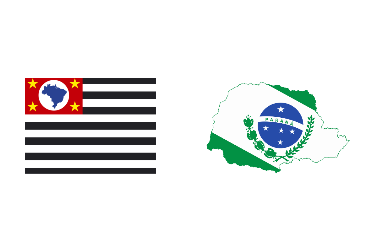 Bandeira São Paulo x Paraná